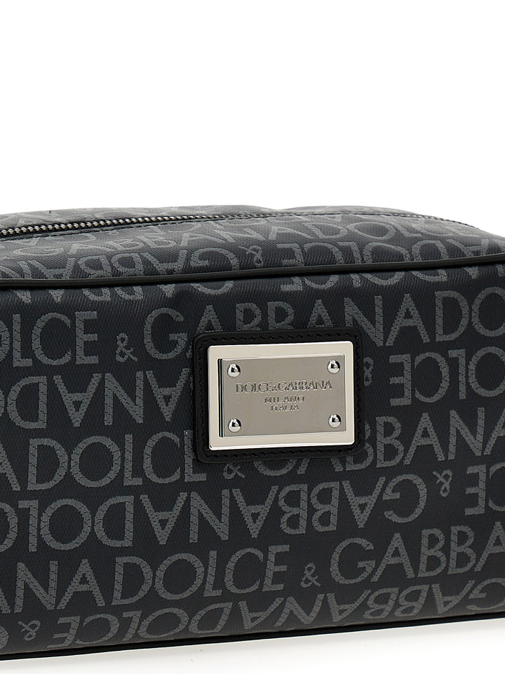 Dolce & Gabbana Leather Toiletry Bag Beauty - Black | bb44d00a01f668e54372ba7771ac45ec95e368d2