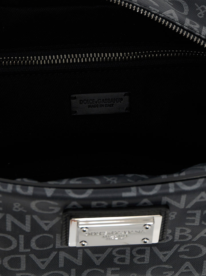 Dolce & Gabbana Leather Toiletry Bag Beauty - Black | 98c3f77abb90b7eea42fc823eadd4a01f44bf386