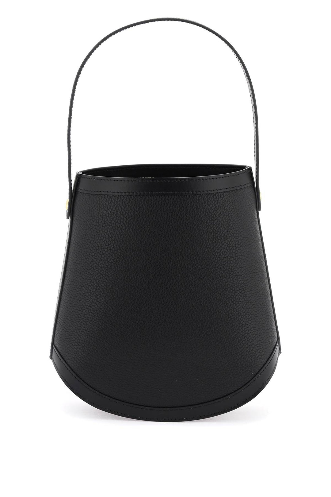 Grained Leather Bucket Bag