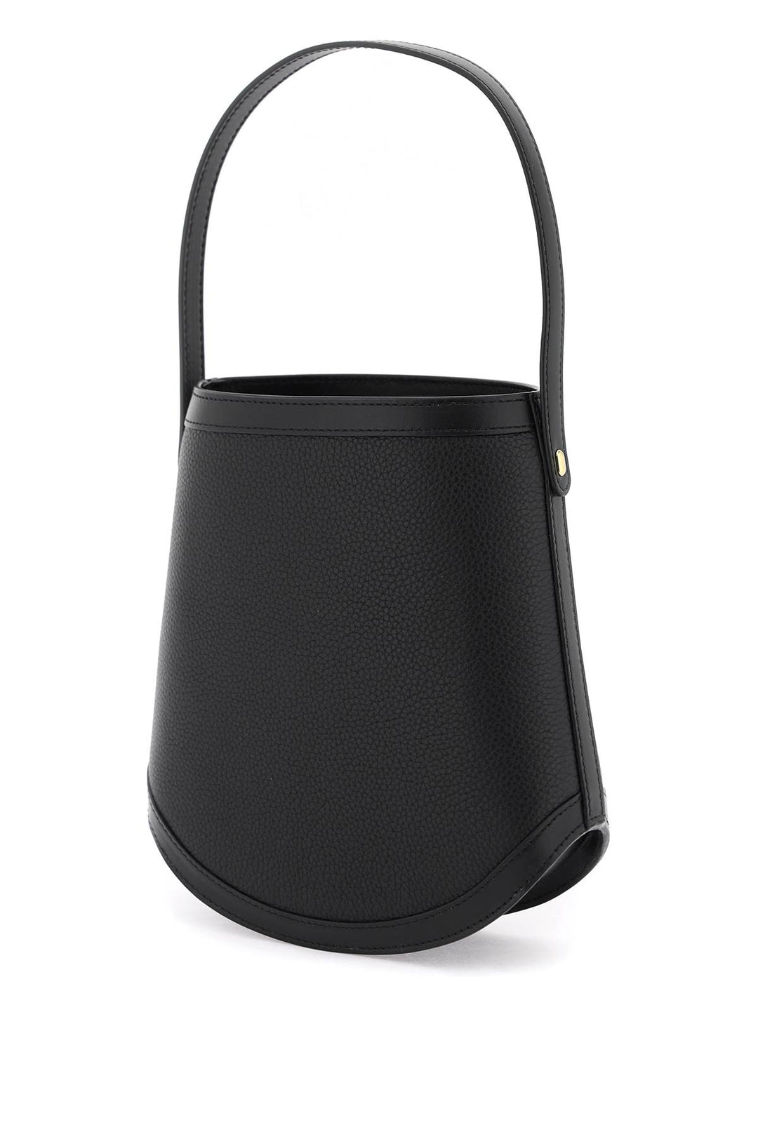 Grained Leather Bucket Bag