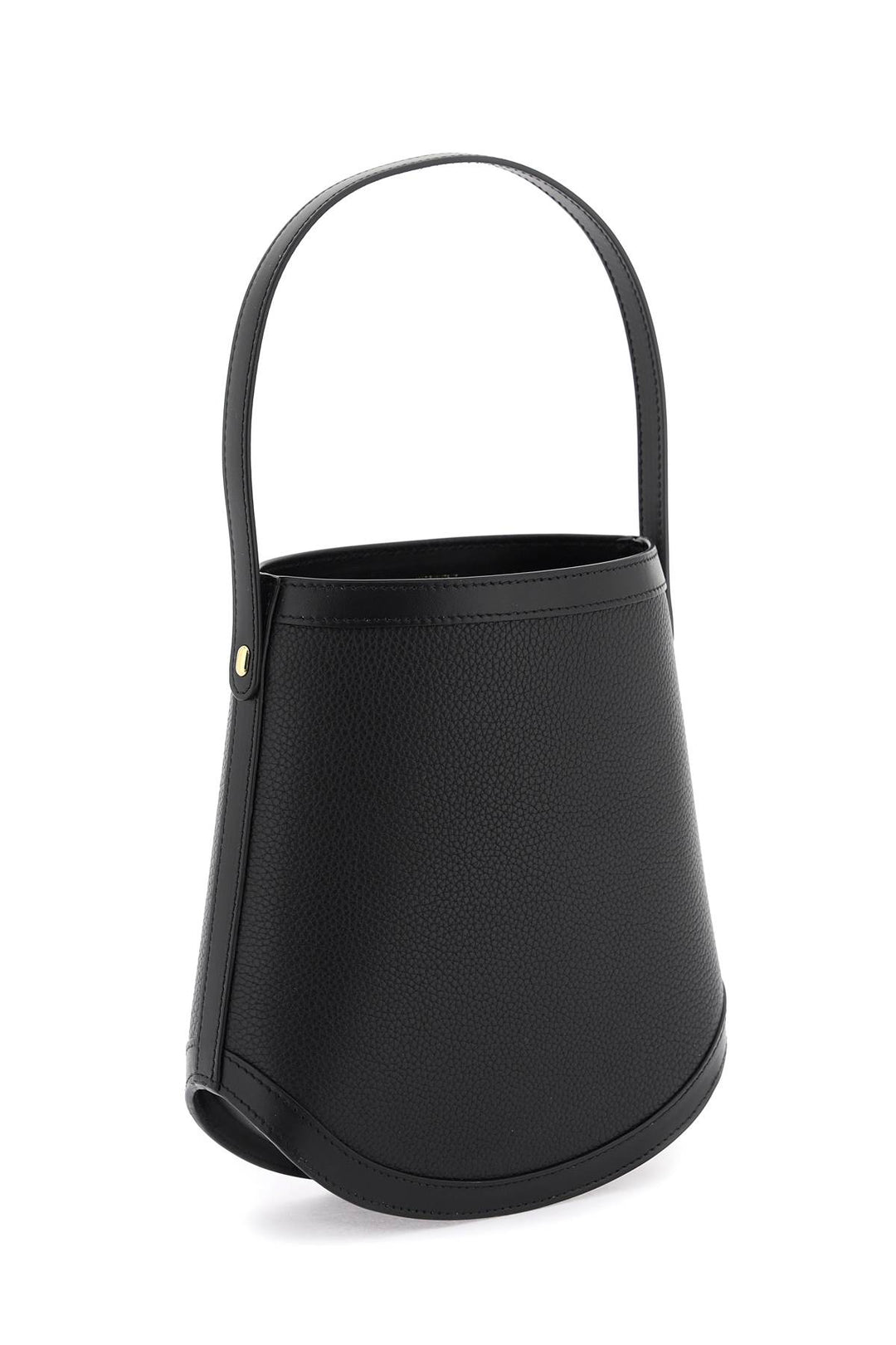 Grained Leather Bucket Bag