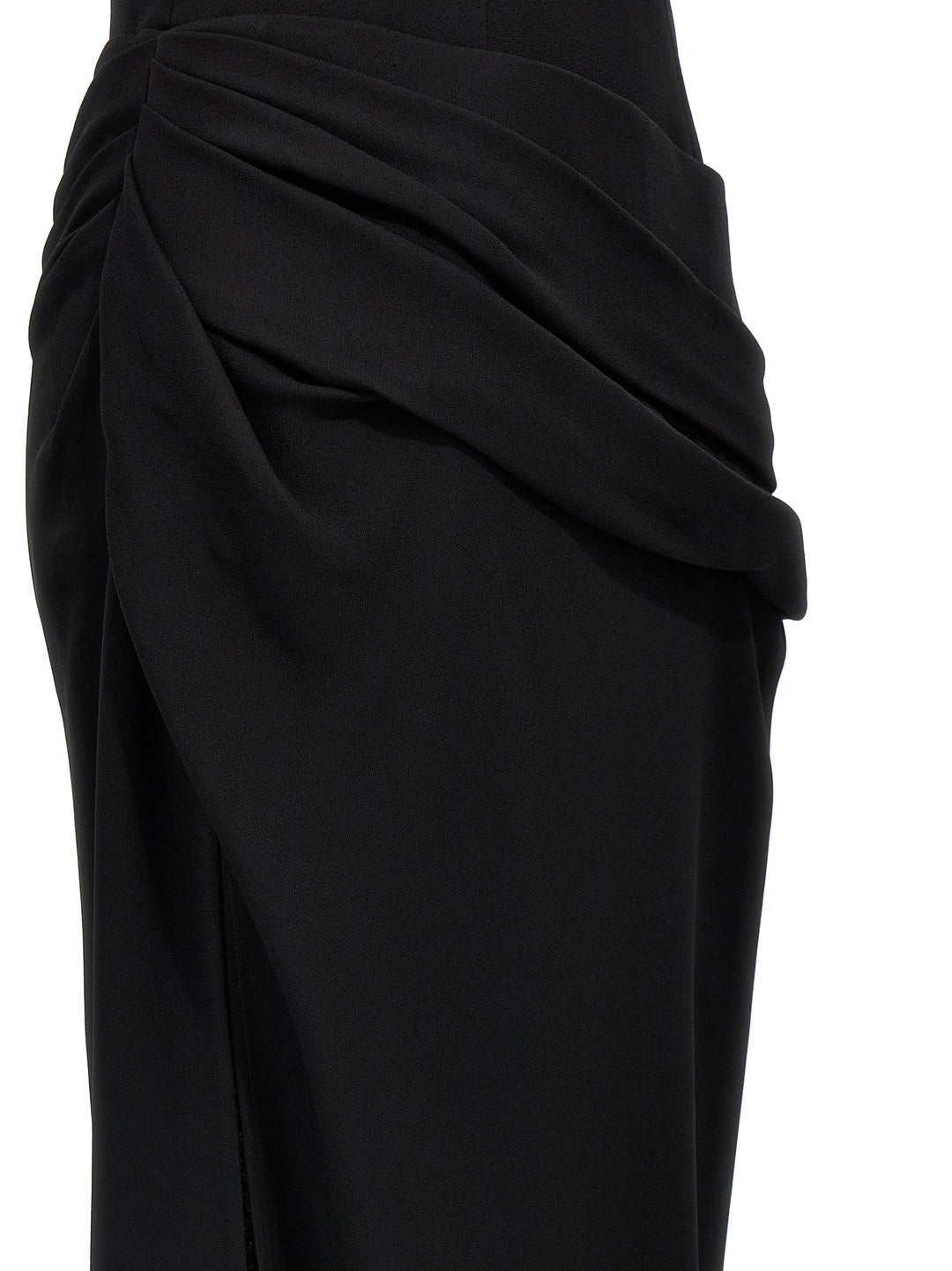 Draped Dress Dresses Black