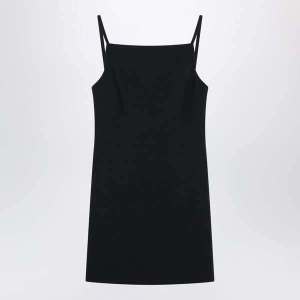 Black Cady Crêpe Mini Dress