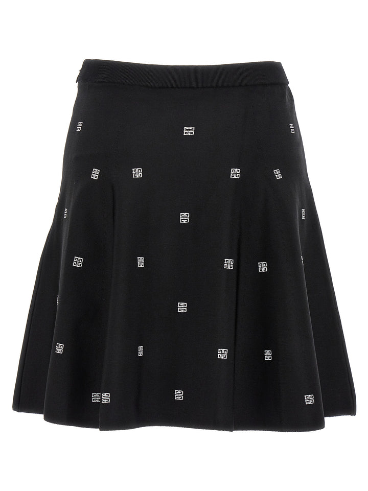 All Over Logo Skirt Skirts White/Black