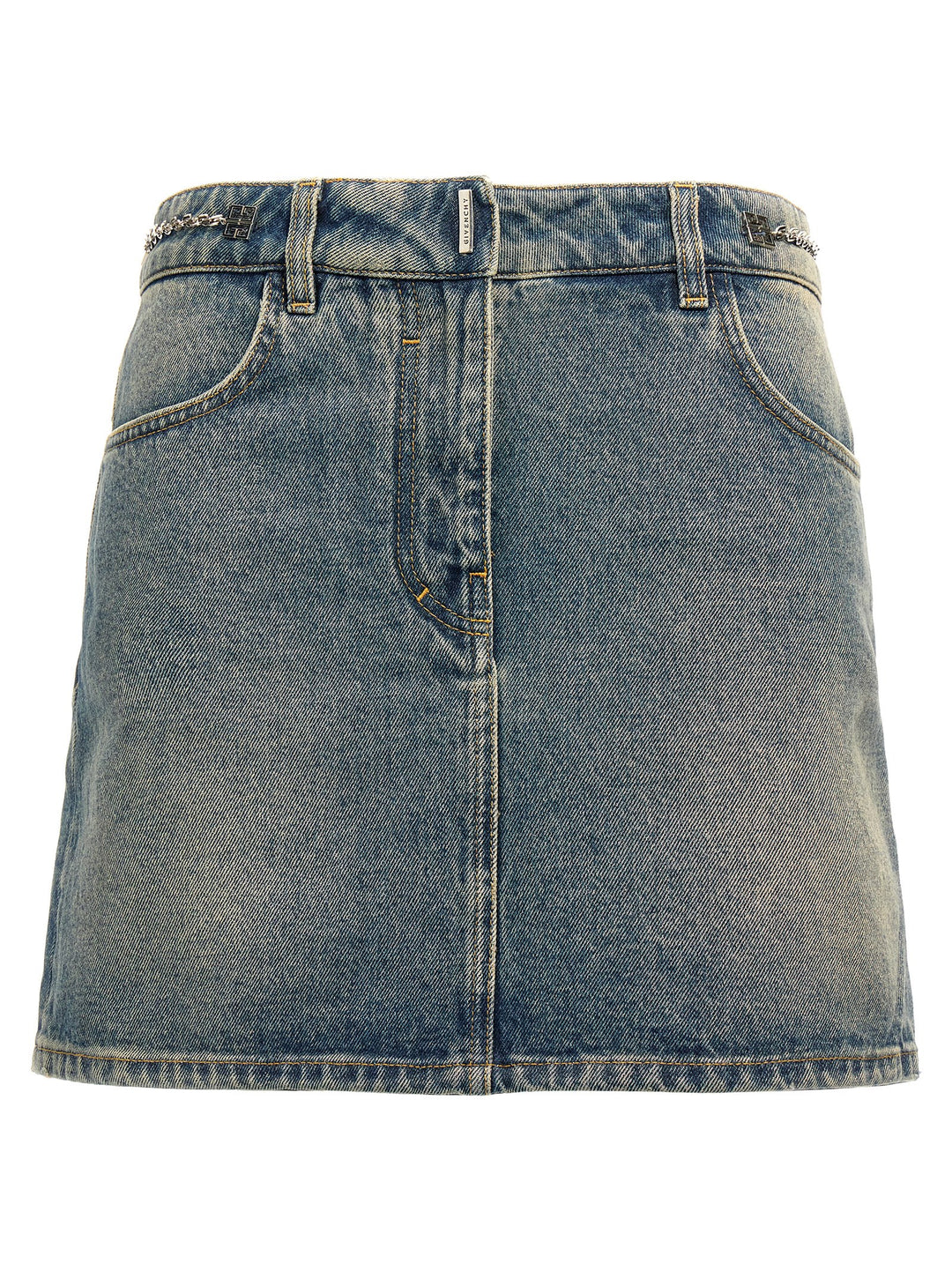 Denim Mini Skirt Skirts Blue