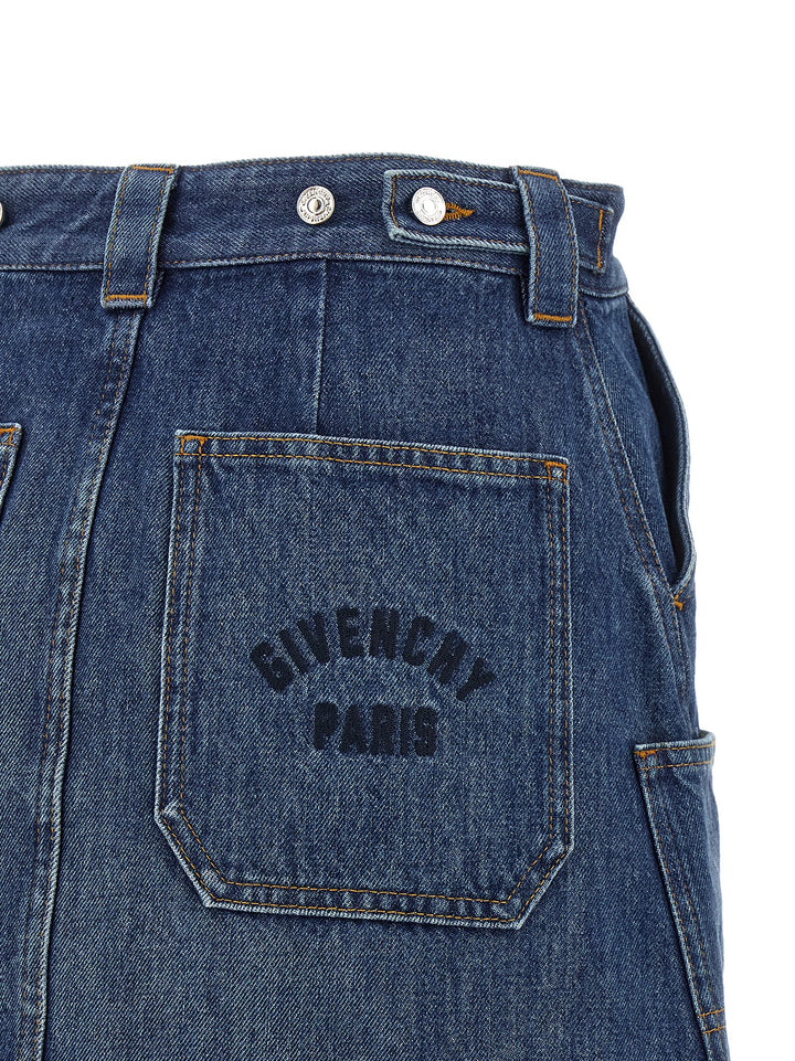 Givenchy Denim Skirt Skirts - Blue | 401c3177ea10c001dd67cb55eb0a5742ef76d930