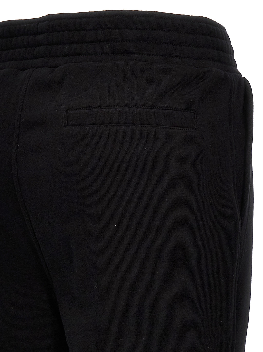 Flocked Logo Joggers Pants Black