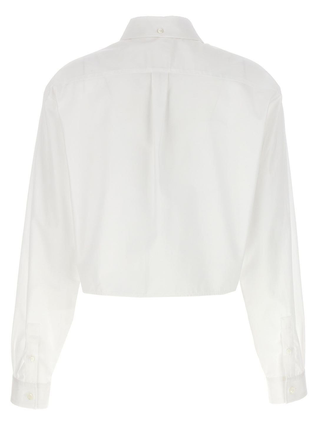 Cropped Logo Shirt Shirt, Blouse White