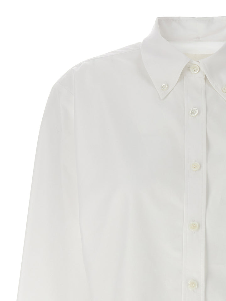 Cropped Logo Shirt Shirt, Blouse White