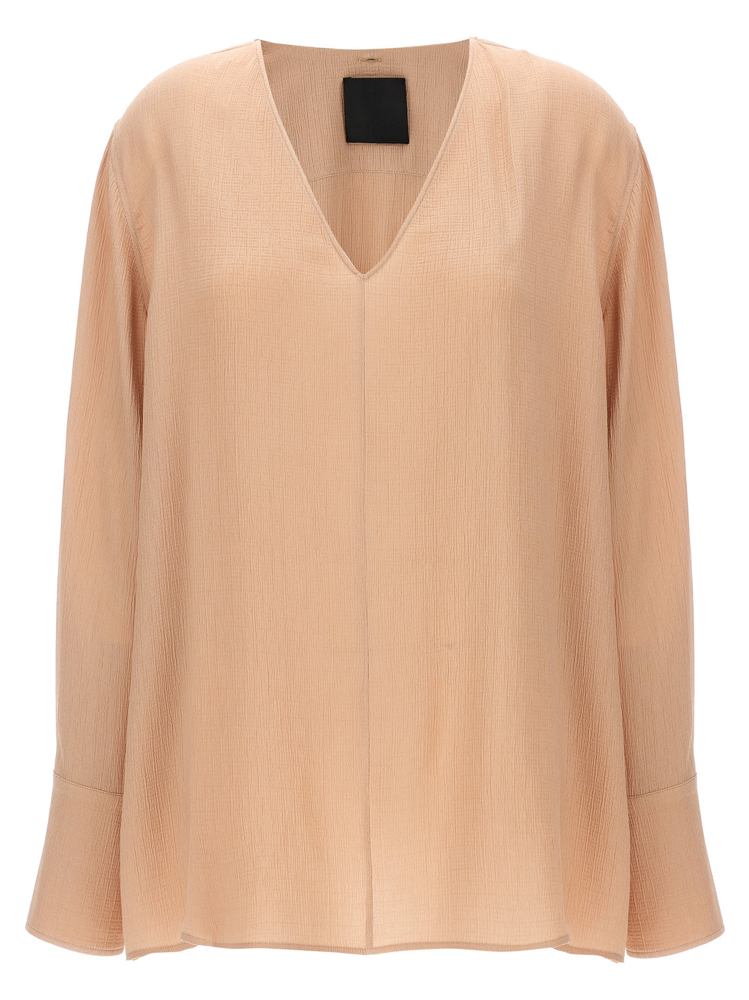 Pussy Bow Blouse Shirt, Blouse Beige