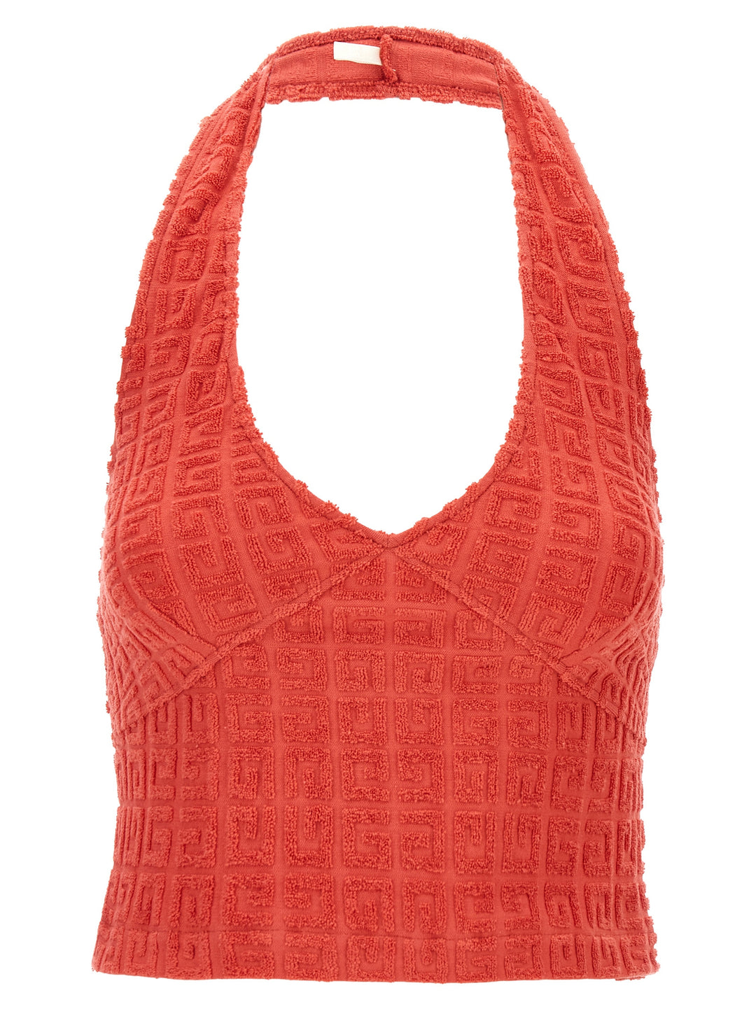 Top Cropped Capsule Plage Tops Red