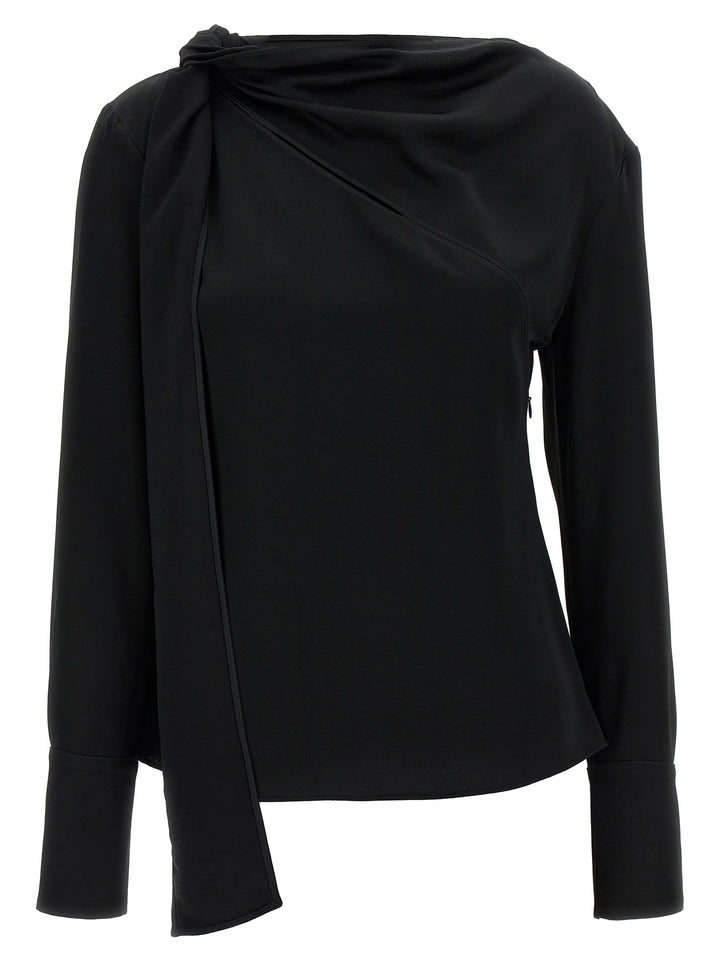 Viscose Blouse Shirt, Blouse Black