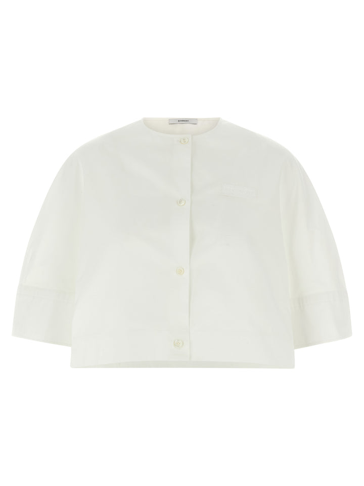 Givenchy Cropped Shirt Shirt and Blouse - White | f9af1c229235448f637b1d344d924aa62eb47eef