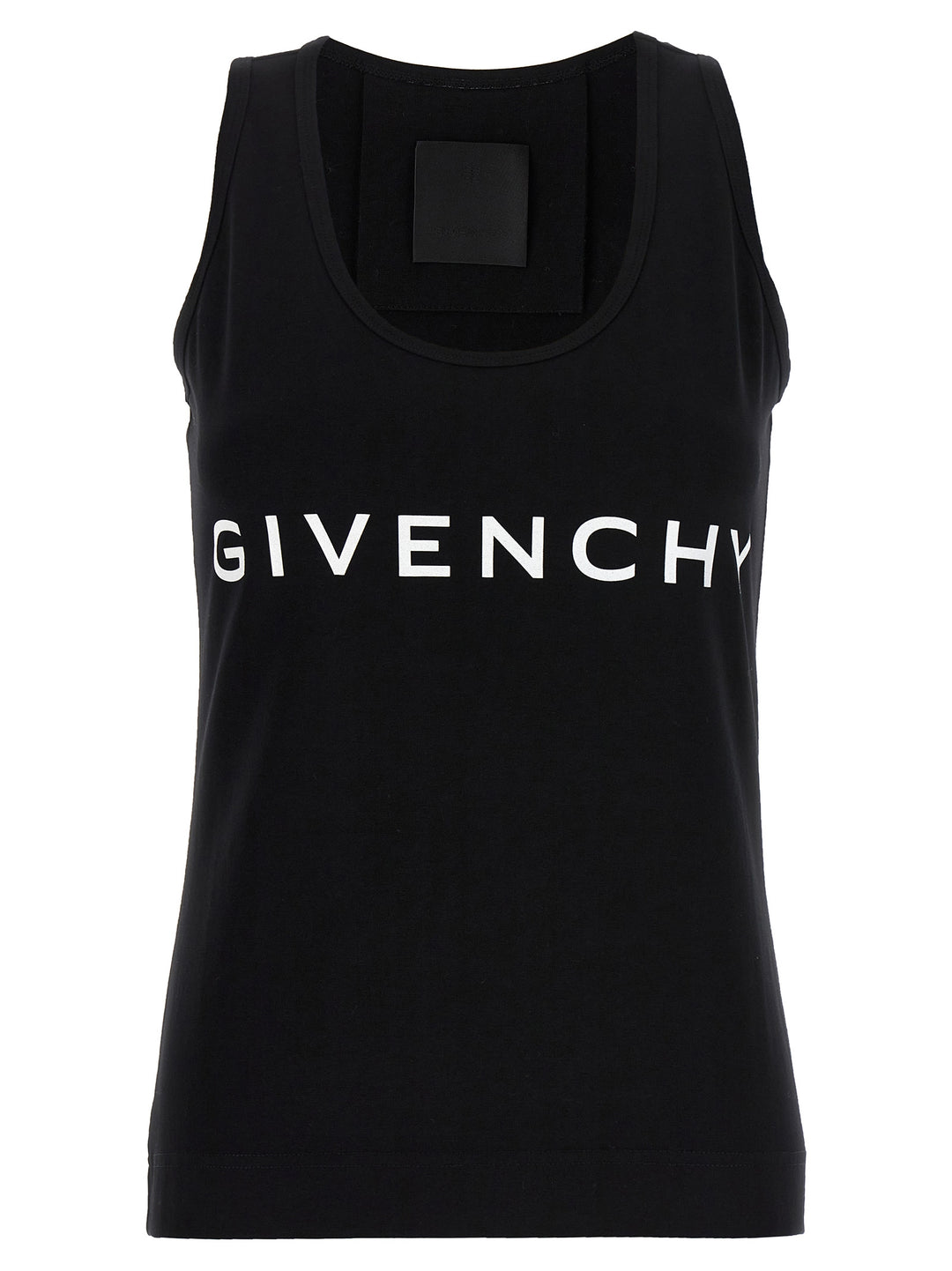 Logo Print Tank Top Tops White/Black