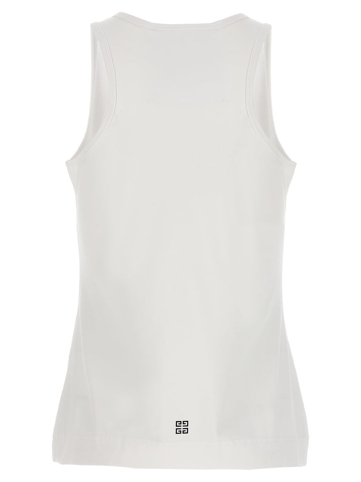 Logo Print Tank Top Tops White/Black