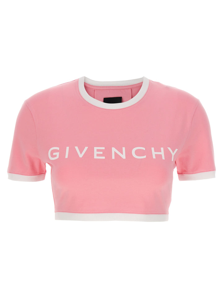 Logo Cropped T-Shirt Pink