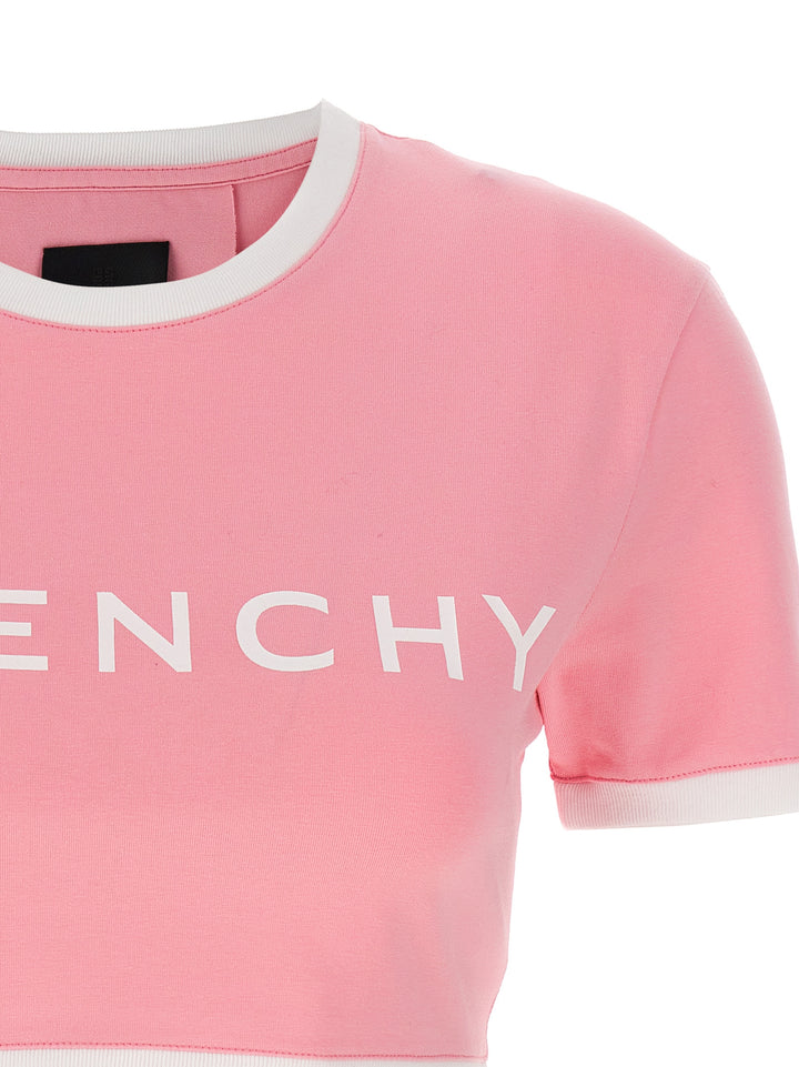 Logo Cropped T-Shirt Pink