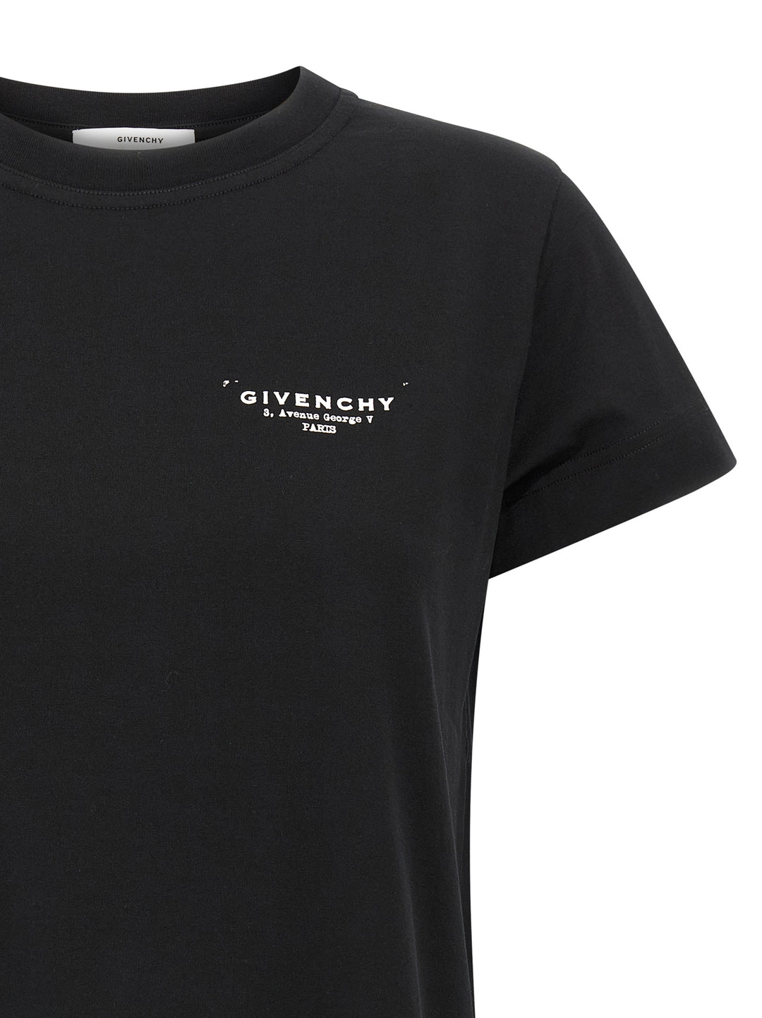 Givenchy Givenchy Stamp T-shirt - White/Black | 095dd5f309ba332908b60396861d84312730c8fe