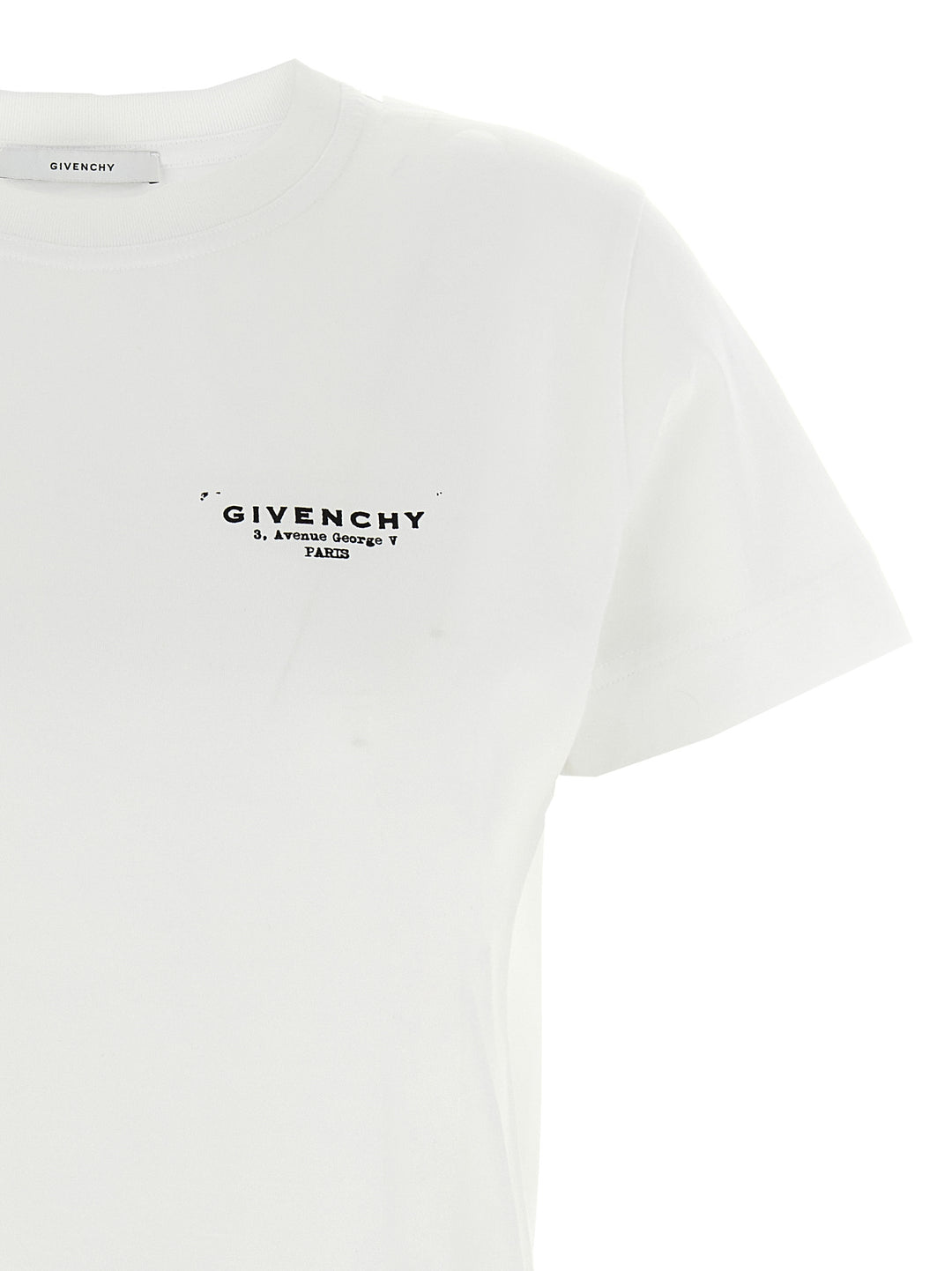 Givenchy Givenchy Stamp T-shirt - White/Black | 62080ab67cd0ec64aeb86fe6c44c1512bb99e11c
