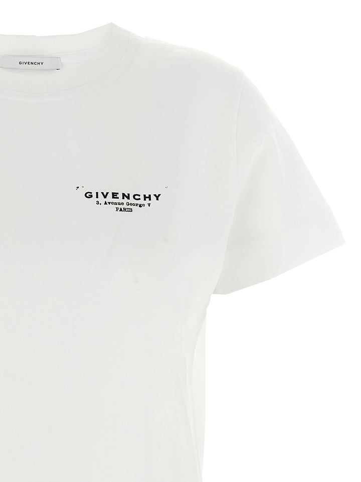 Givenchy Givenchy Stamp T-shirt - White/Black | 62080ab67cd0ec64aeb86fe6c44c1512bb99e11c