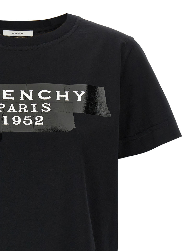 Givenchy Givenchy Tape T-shirt - Black | 73bbf69121865f5cc0546e0b7ff120db74ab4f38