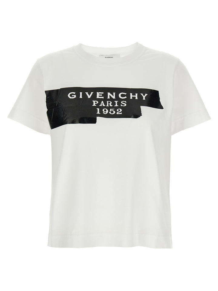 Givenchy Givenchy Tape T-shirt - White/Black | ff4f238ca5a35e3769f37a92f88ea687d1de9573