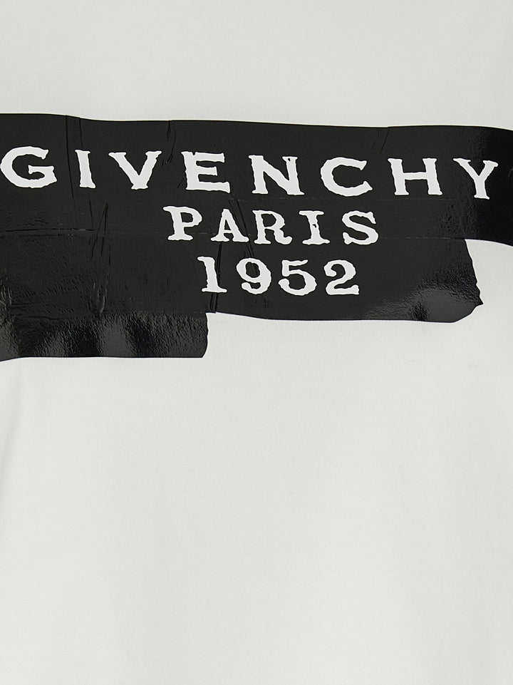 Givenchy Givenchy Tape T-shirt - White/Black | cab21ed880f7e7301fedb7c92786e1a015ecf967