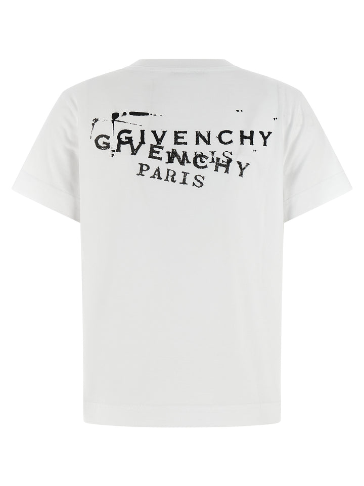 Givenchy Logo Stamp T-shirt - White | bd35e5320b539f1f5728c477d556decf79b292c9