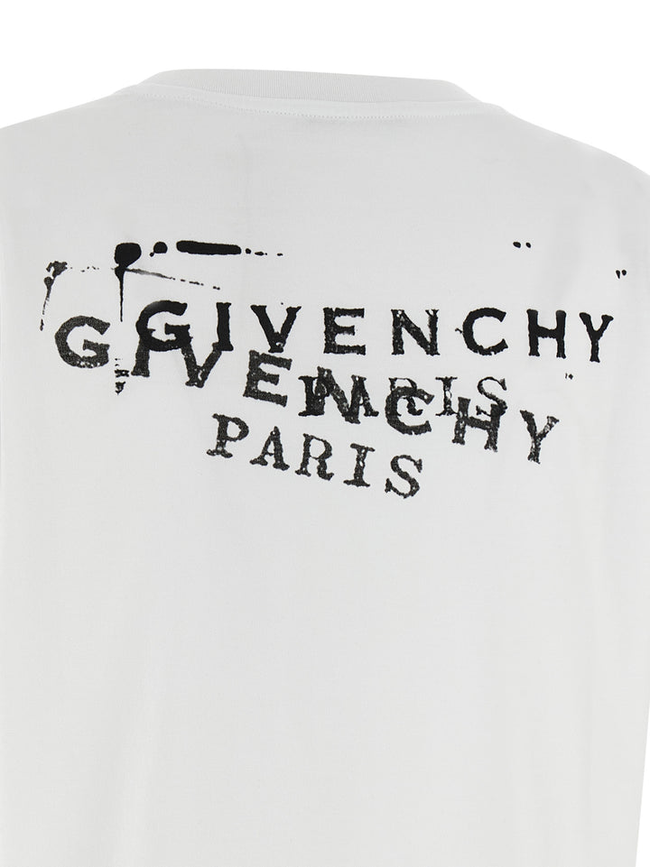Givenchy Logo Stamp T-shirt - White | 9341f6dd82facef755ede8bc65845ebce070ccbd
