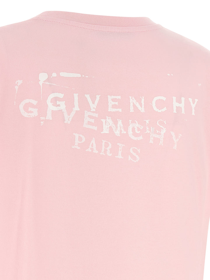 Givenchy Logo Stamp T-shirt - Pink | f1e4a16050be9ceecdd93b25ea4e7b5285c1e8b3
