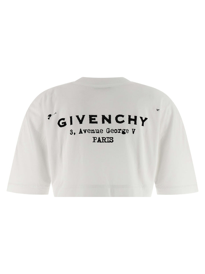 Givenchy Cropped T-shirt - White | 912883987342a346210a73ab5114bd935018aea6