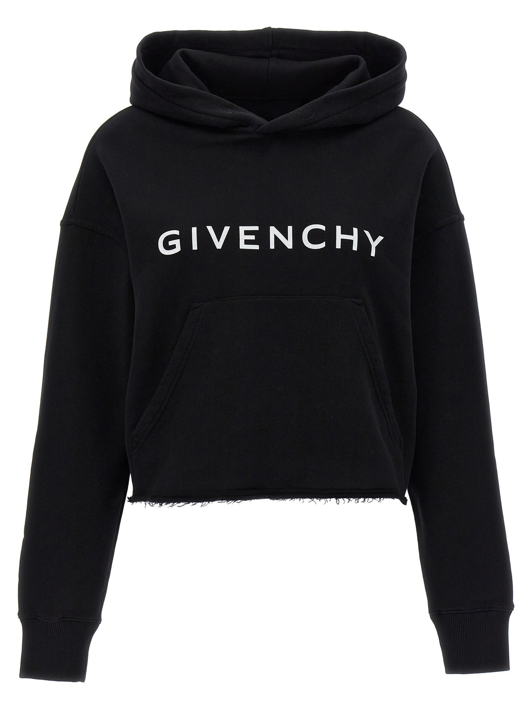 Logo Print Hoodie Sweatshirt Black