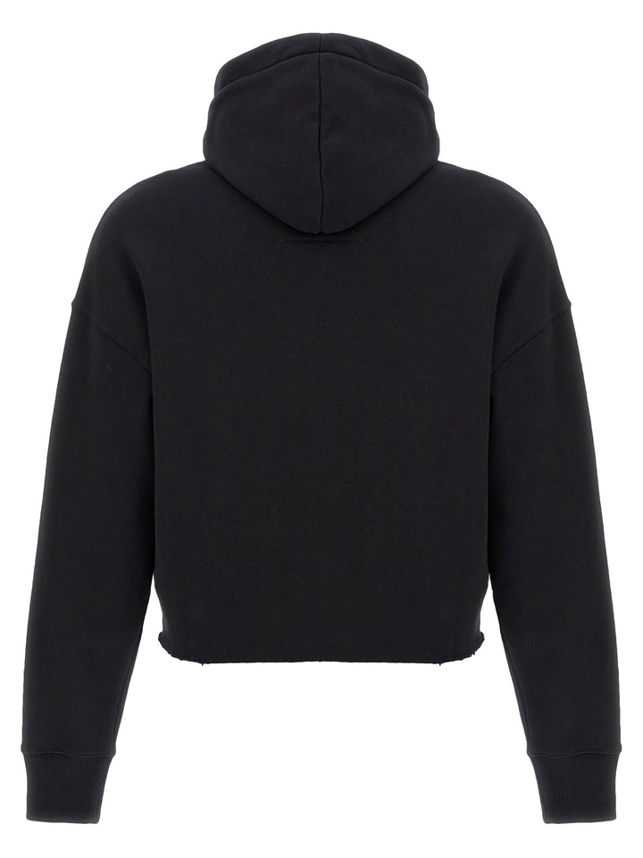 Givenchy Cropped Hoodie Sweatshirt - Black | 5abdf1136e9b6f146499110a1b8bbe726eb3fcf3