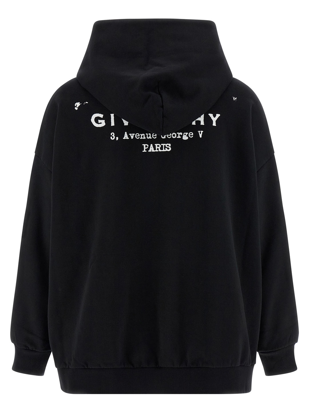 Givenchy Logo Print Hoodie Sweatshirt - White/Black | f6dee5ba691432bae6d7656b503b1d1f710d43a5