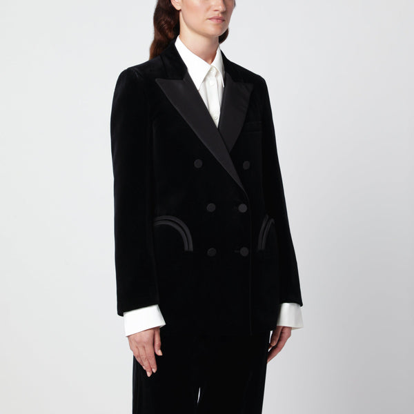 Everyday Jealousy Blazer In Black Velvet