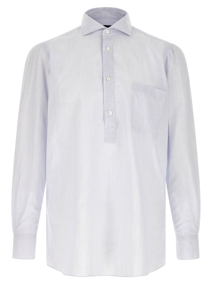 Finamore Porto Shirt and Blouse - Light Blue | b4bff523f39a3478a345e0b234d85861268de4a6