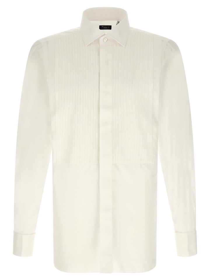 Finamore Napoli Classic Tuxedo Shirt and Blouse - White | e9aeaa5a216a503dba9f3aa05df61e15b9dc99b4