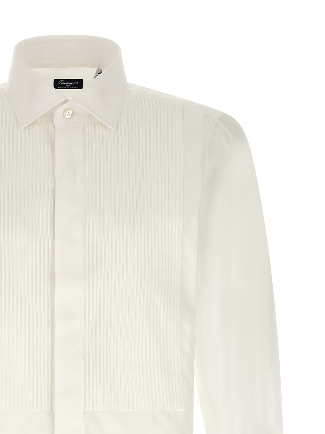Finamore Napoli Classic Tuxedo Shirt and Blouse - White | fa47107d1af5bf67f42348d029e1ca5667a9e275