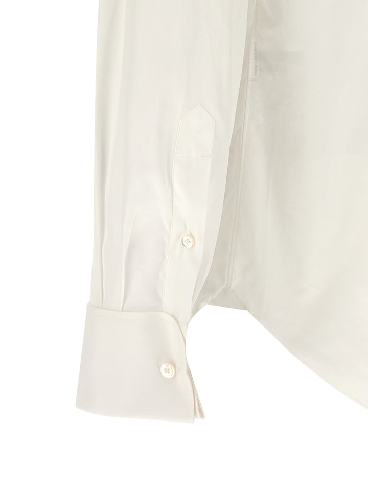 Finamore Napoli Classic Tuxedo Shirt and Blouse - White | 763542bbd9ee6f096f320df5591153ad7af0d668