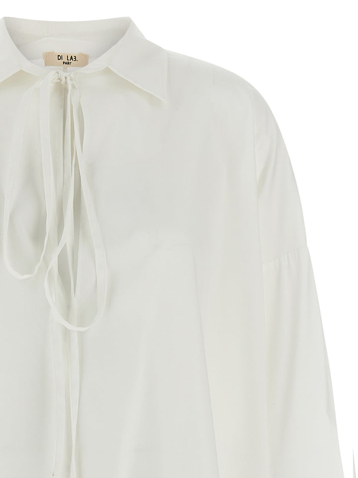 Di.La3 Pari' Oversize Shirt Shirt and Blouse - White | d25780918d8411351ab21c48c3d271d754c60306