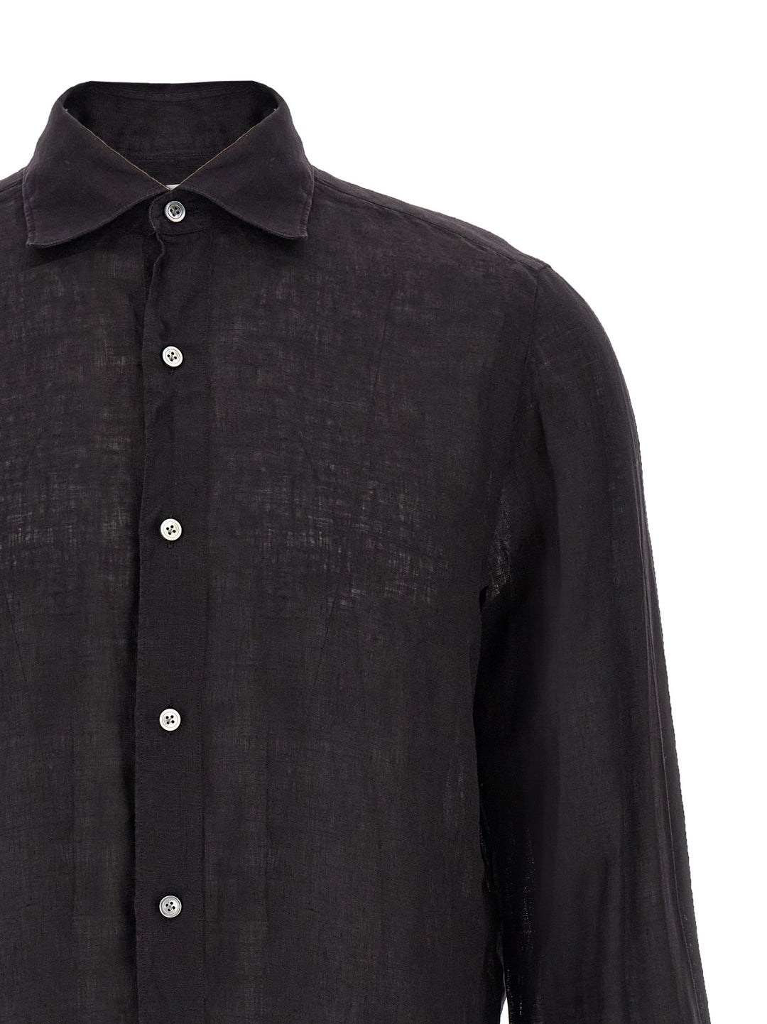 Finamore Gaeta Shirt and Blouse - Black | 5d5441fcb62662677aaec11e30a4b7c280c519aa
