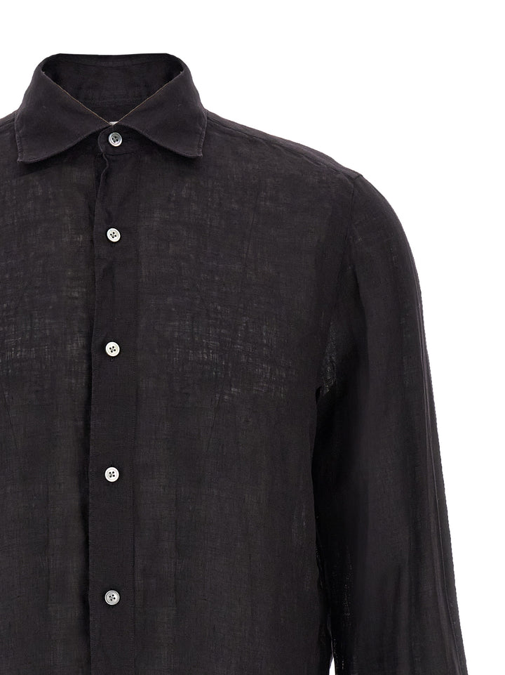 Finamore Gaeta Shirt and Blouse - Black | 5d5441fcb62662677aaec11e30a4b7c280c519aa
