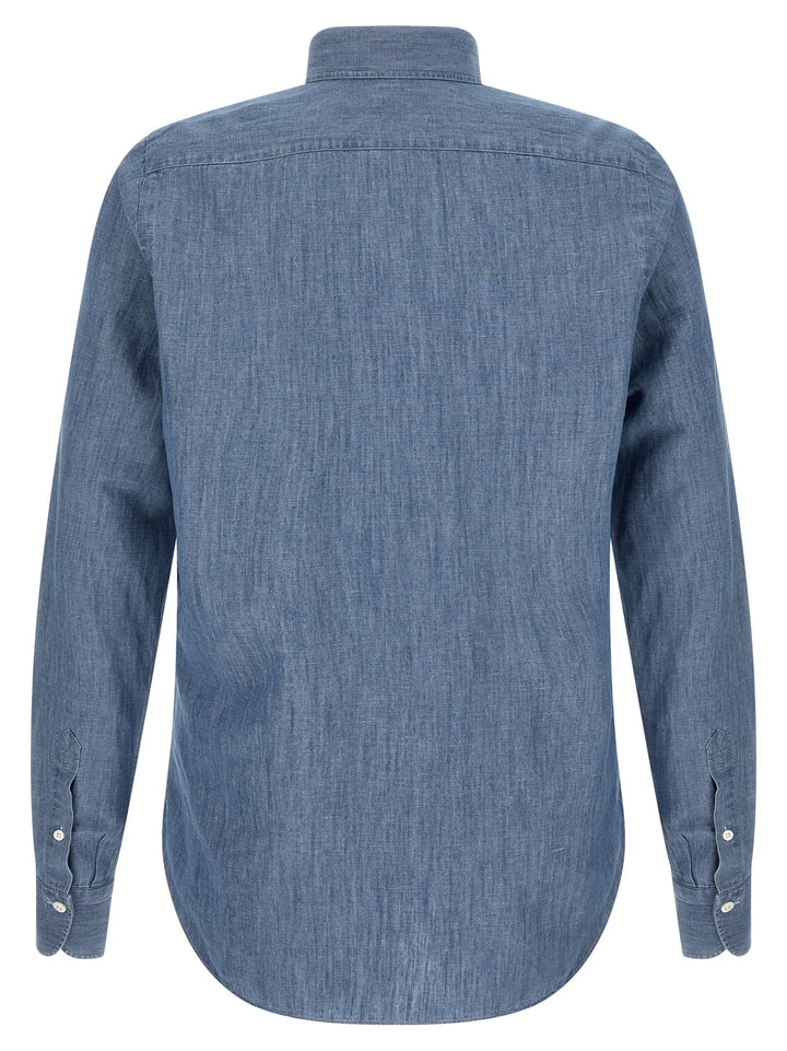 Finamore Zurigo Shirt and Blouse - Blue | 21698b8f9b0b433791255b9a69e1c7e41a14e3e1