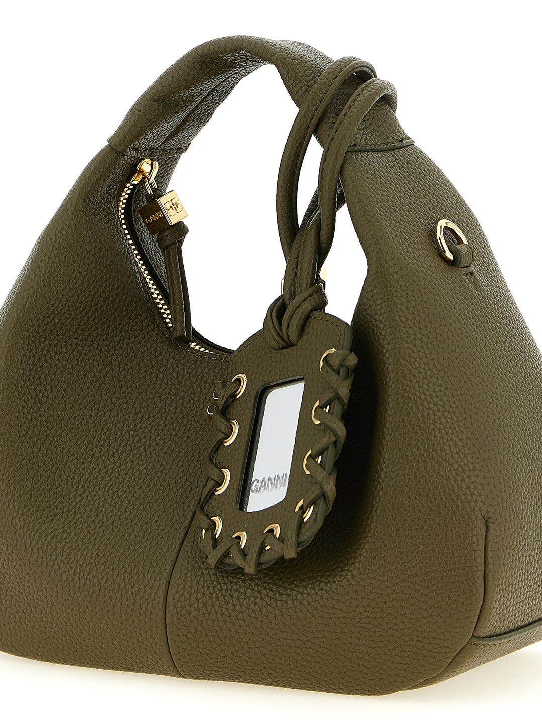 Ganni Mini Hobo Hand Bags - Green | bd4d871e720a977a9aee23bd42f15ca4728e3fa5