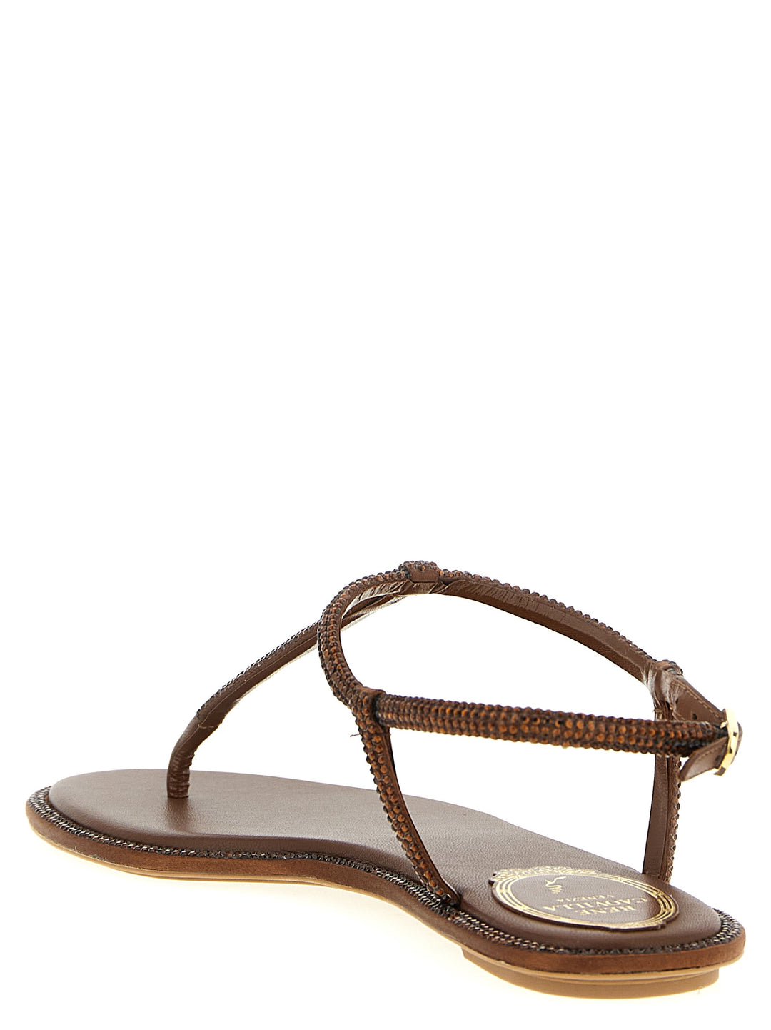 René Caovilla Diana Sandals - Brown | 94628886efaf644f1b6ac147d0c6373824ea388d