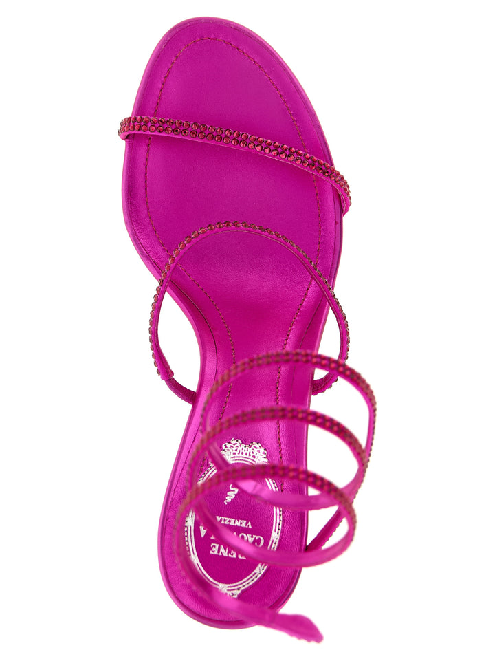 René Caovilla Cleo Sandals - Fuchsia | 85ba01209dd3de5c102dc533a541cdcea6ed8c4a