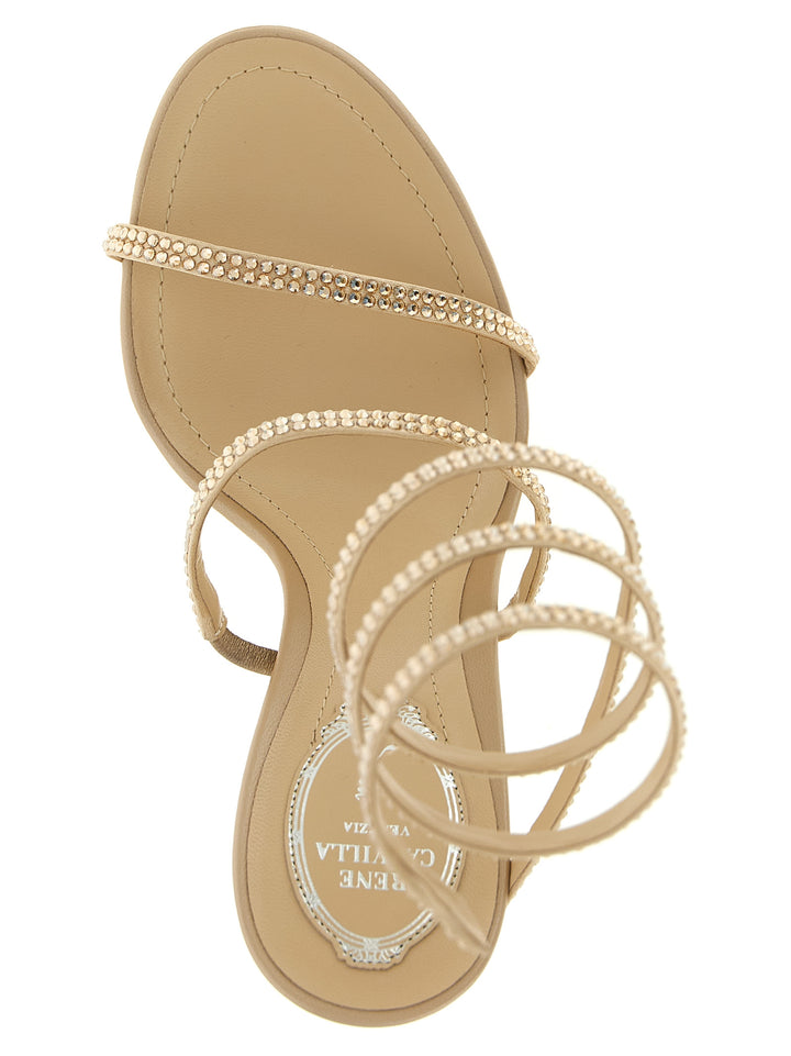 René Caovilla Cleo Sandals - Beige | 630005511e92b689ea8a419590674b51359aeb8b