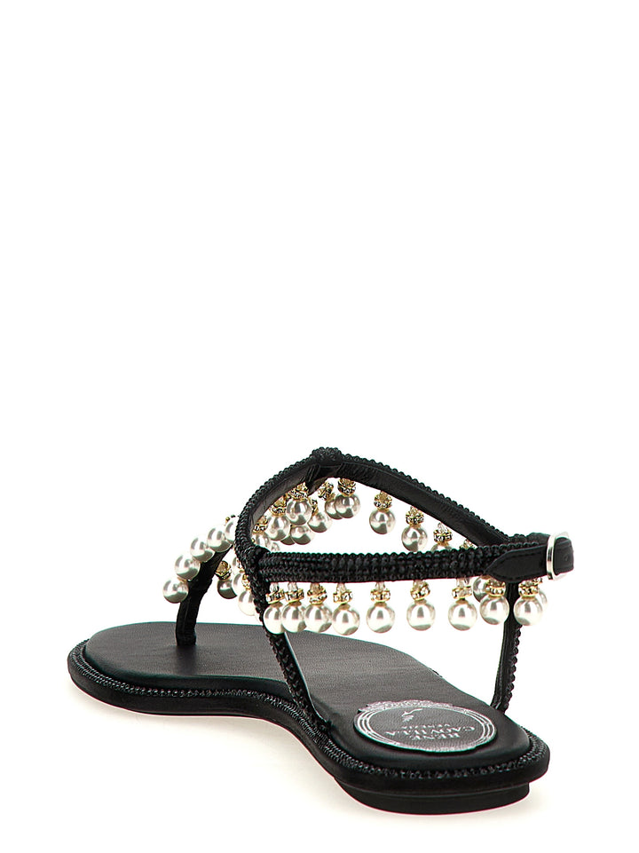 René Caovilla Diana Sandals - Black | f4ab32c55553d39395d5e524a199433bf16e137b