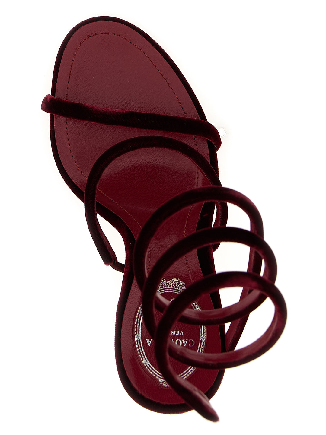 René Caovilla Cleo Sandals - Bordeaux | 0a2ebd8a6643f97746cd034ecac9951b38b6750c