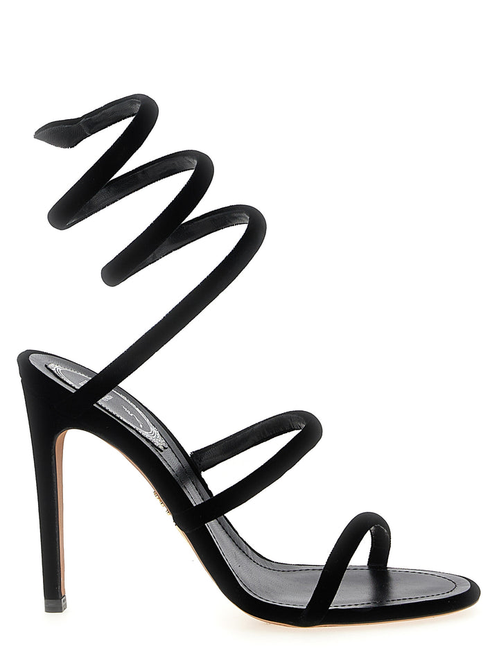 René Caovilla Cleo Sandals - Black | 92ff470b5fddcfc5c447a9da9cad18dd39e3626c